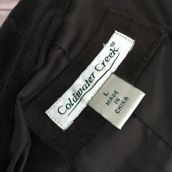 Coldwater Creek Suede Embellished Snap Jacket - Picture 5 of 8